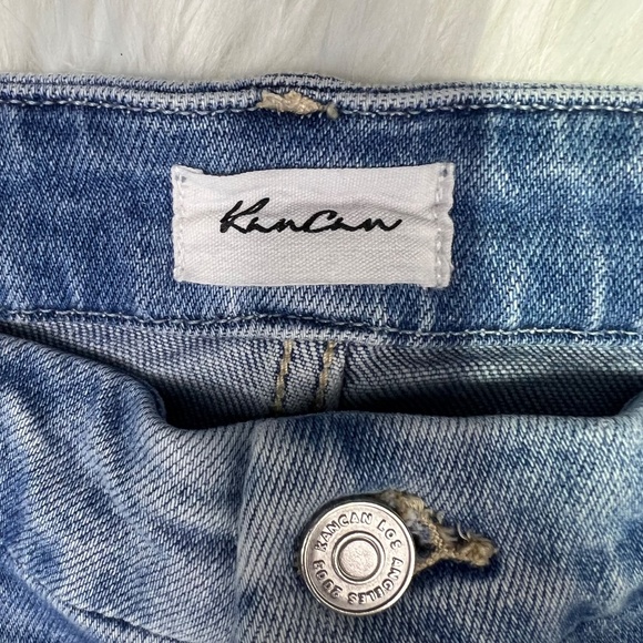 👖|•KANCAN•| High Rise Straight Leg Raw Step Hems Size 15/31👖 - Picture 4 of 5